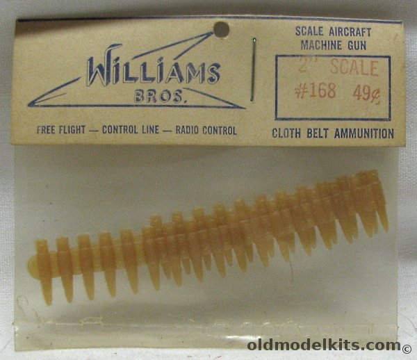 Williams Brothers 2 Inch Cloth Belt Machine Gun Ammunition for Large Scale RC Aircraft - Bagged, 168 plastic model kit